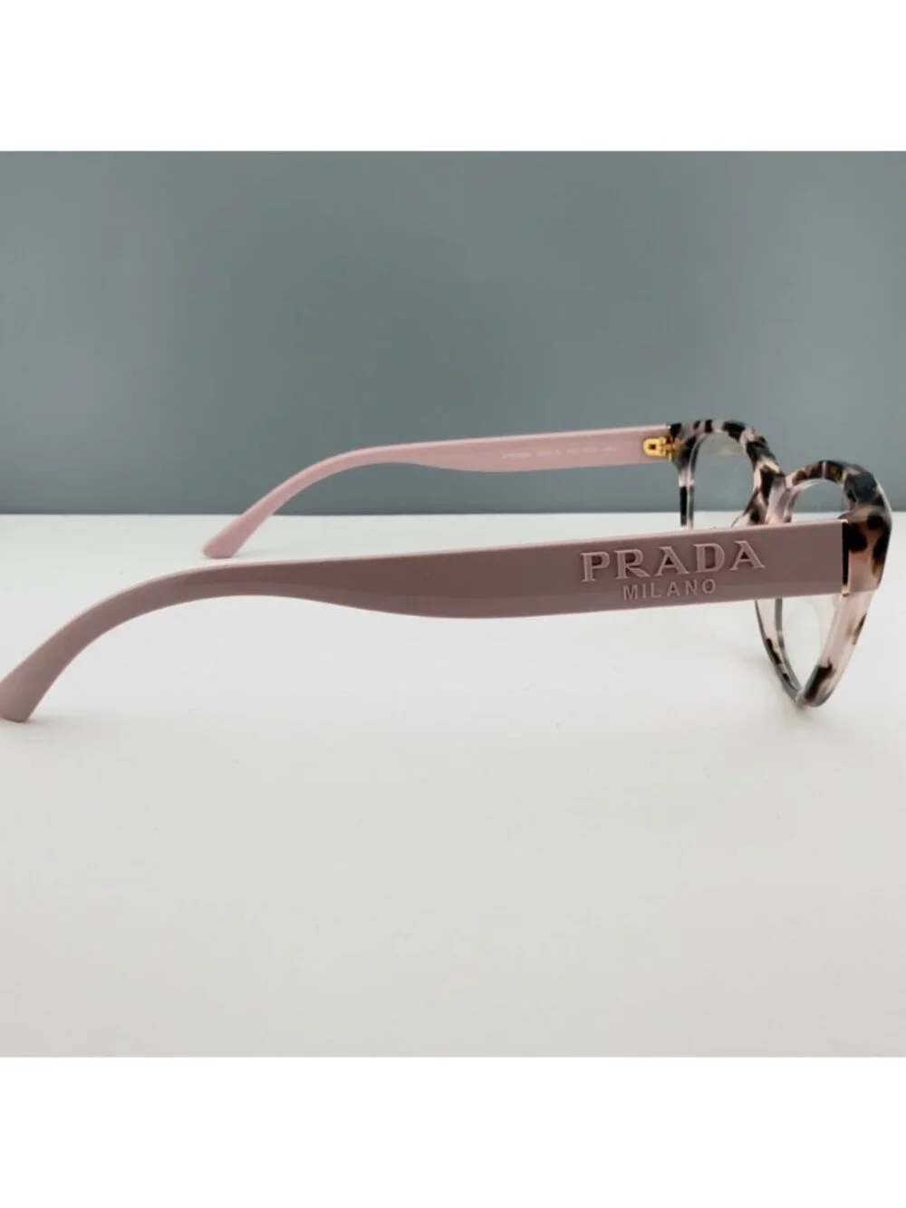 Prada Eyeglasses Frames Only VPR 05W ROJ-1O1 Pink Marble Brown 53-19